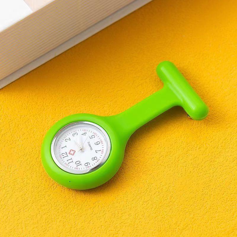 Силиконовые часы для медсестры с зажимом, медицинские карманные часы для студентов, женщин и мужчин, идеально подходят для униформы, больниц и клиник