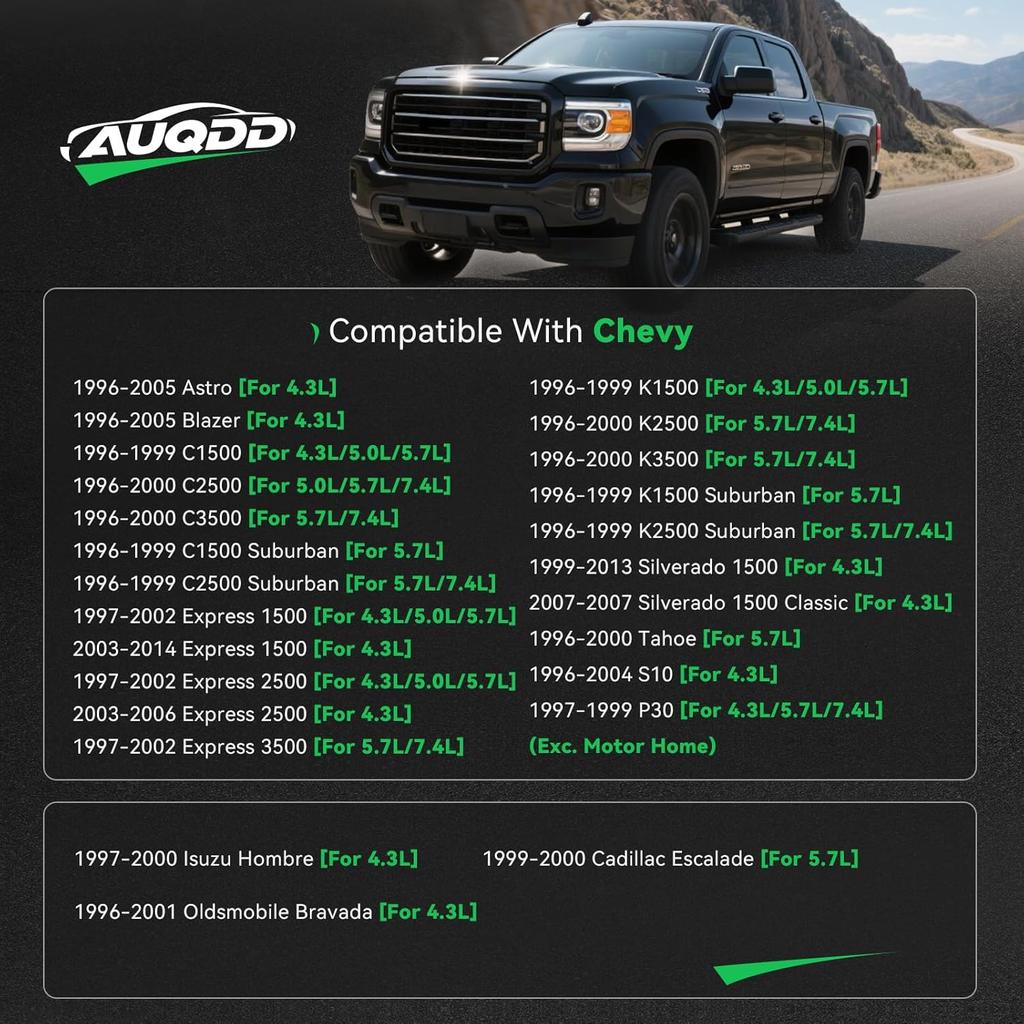 AUQDD 38103 Натяжитель ремня (Для 4,3 л/5,0 л/5,7 л/7,4 л) Подходит для 99-00 Escalade /96-05 Chevy Astro Blazer 96-99 C1500 K1500 Express Silverado 1500 Tahoe