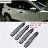Car Outside Door Handle Protection Decoration Cover Trim For Nissan Qashqai J11 2014 -  ABS Carbon Fiber Look Accessories