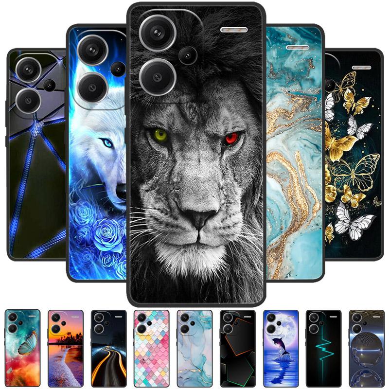 Чехол для Redmi Note 13 Pro Plus 13 Pro+ Мягкий ТПУ Силиконовый Чехол для Телефона Для Redmi Note13 13 Pro 4G 5G Новый Популярный Модный Защитный Чехол