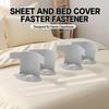 4pcs Bed Sheet Fixing Clip Bed Cover Fastener Quilt Sheet Straps Holder Clips Invisible Non-slip Fixing Device Bedsheet Grippers