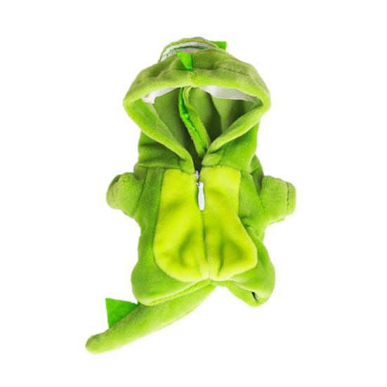 Одежда для кукол 17 см, комбинезон с капюшоном динозавра, многоцветный плюшевый домашний комплект, мультяшный наряд для куклы для творческой игры и обмена в социальных сетях