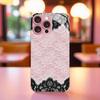 Классический розово-черный кружевной чехол для телефона для iphone 17 чехол для iphone 17 pro max чехол Стекло для iPhone 17 16 15 14 13 12pm Pro P