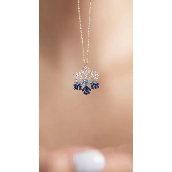 Snowflake Necklace 925 Sterling Silver Necklace