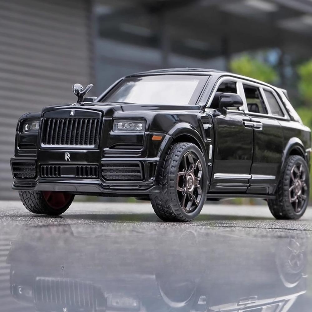 1:36 Scale Cullinan Toy Car Model Alloy Diecast Rubber Tires Sound Light Pull Back Simulation Toy Vehicles Models for Adult Toys