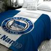 1PC Hertha BSC Custom Name Patterned Flannel Blanket Suitable For All Seasons for Home Decor Warmth and Comfort Gifts Holiday Present