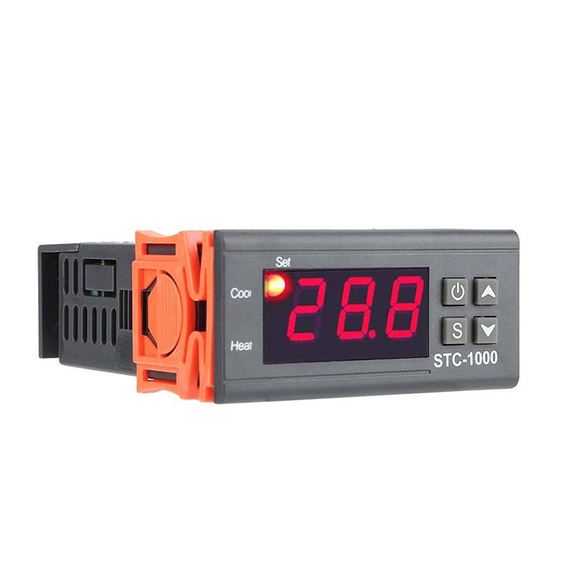 DC12V 24V AC110-220V STC-1000 Светодиодный цифровой термостат для инкубатора Контроллер температуры Терморегулятор Реле Нагрев Охлаждение