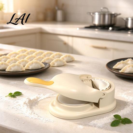 Handheld Dumpling Maker Press Tool 2-in-1 Non-stick Plastic Ravioli Mold for Kitchen Easy Pierogi Cooking Sealing And Folding Manual Dough Home