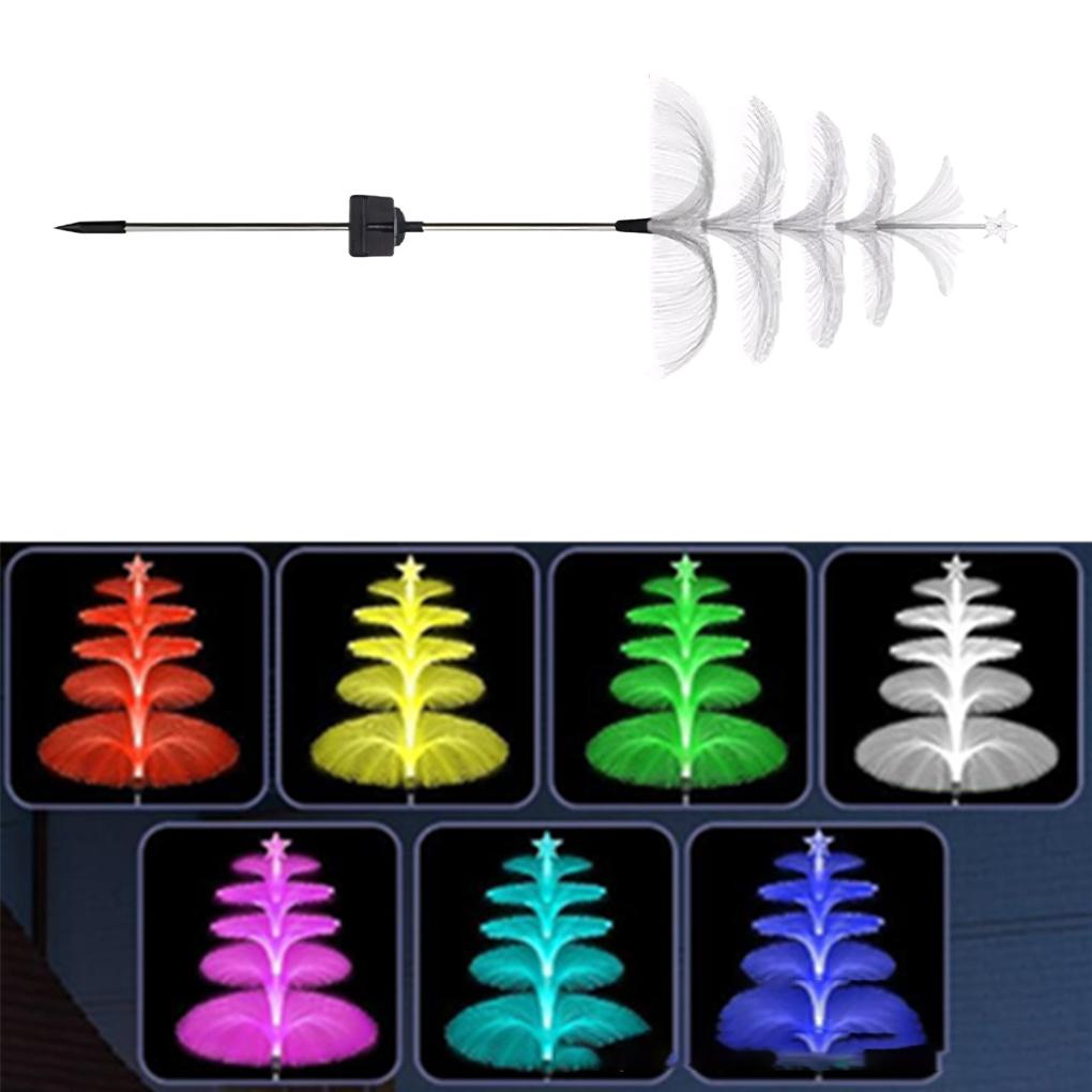 7 цветов меняющий уличный светильник солнечные медузы водонепроницаемый дорожка газон сад декор освещение