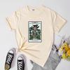 The Gardener Tarot Card Shirt Funny Messy Bun Plant Mom Tshirt Trendy Unisex Botanical Gardening Succulent Tops Tees