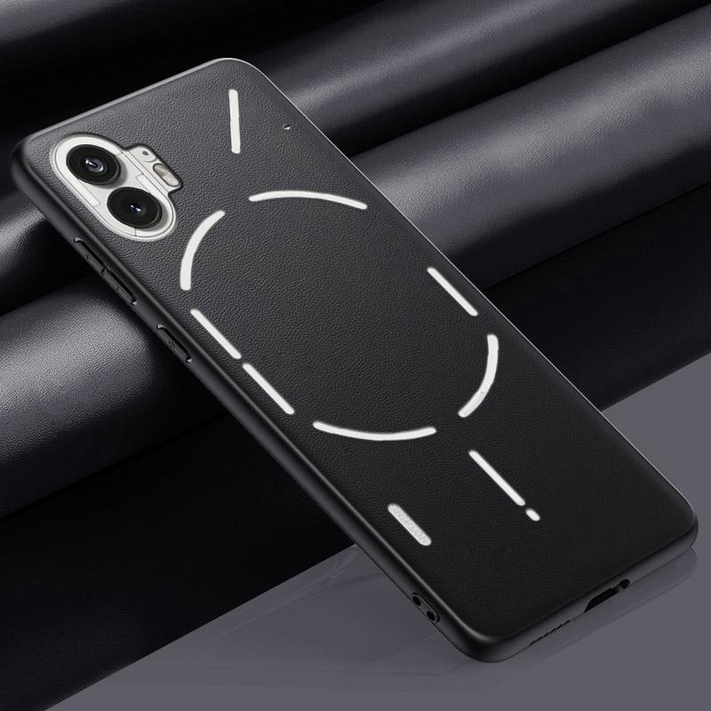 Роскошный чехол из искусственной кожи для Nothing Phone 1 One, задняя крышка, матовый силиконовый чехол для телефона с полной защитой для Nothing Phone1 5G Coque