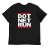 DOT NET RUN Футболка Смешные футболки большие размеры топы роскошная футболка мужские футболки с принтом смешные