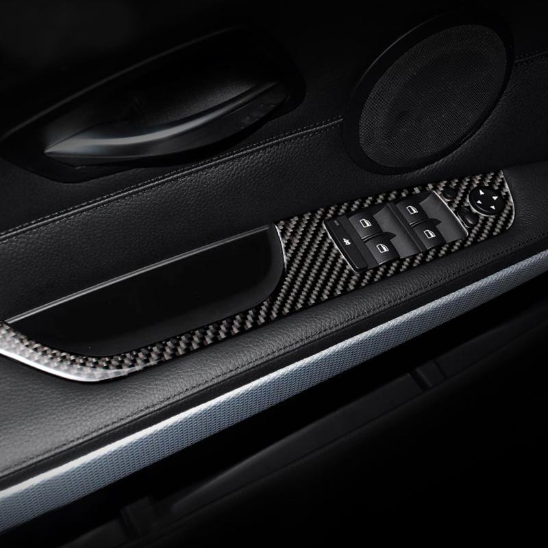 For BMW 3 Series E90 E92 E93 2005-2012 Carbon Fiber Accessories Stickers Car Interior Modification Cover Trim Strips