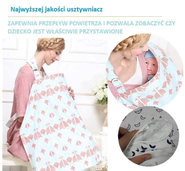 Milababy Nursing Scarf with Window, Bamboo Cover, Swaddle in Case