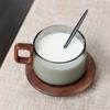 200ml Glass Tea Cup with Infuser Wooden Handle Tea Infuser Cup Kung Fu Tea Set  Office