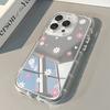Стильный и свежий цветочный зеркальный мягкий чехол для телефона iPhone 17 16 15 14 13 12 11 Pro Max Air X XR XS 7 8 Plus Задняя крышка