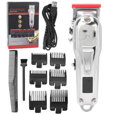 Электрическая машинка для стрижки волос, перезаряжаемый ЖК-дисплей, домашний салон, мужской регулируемый беспроводной триммер для волос с