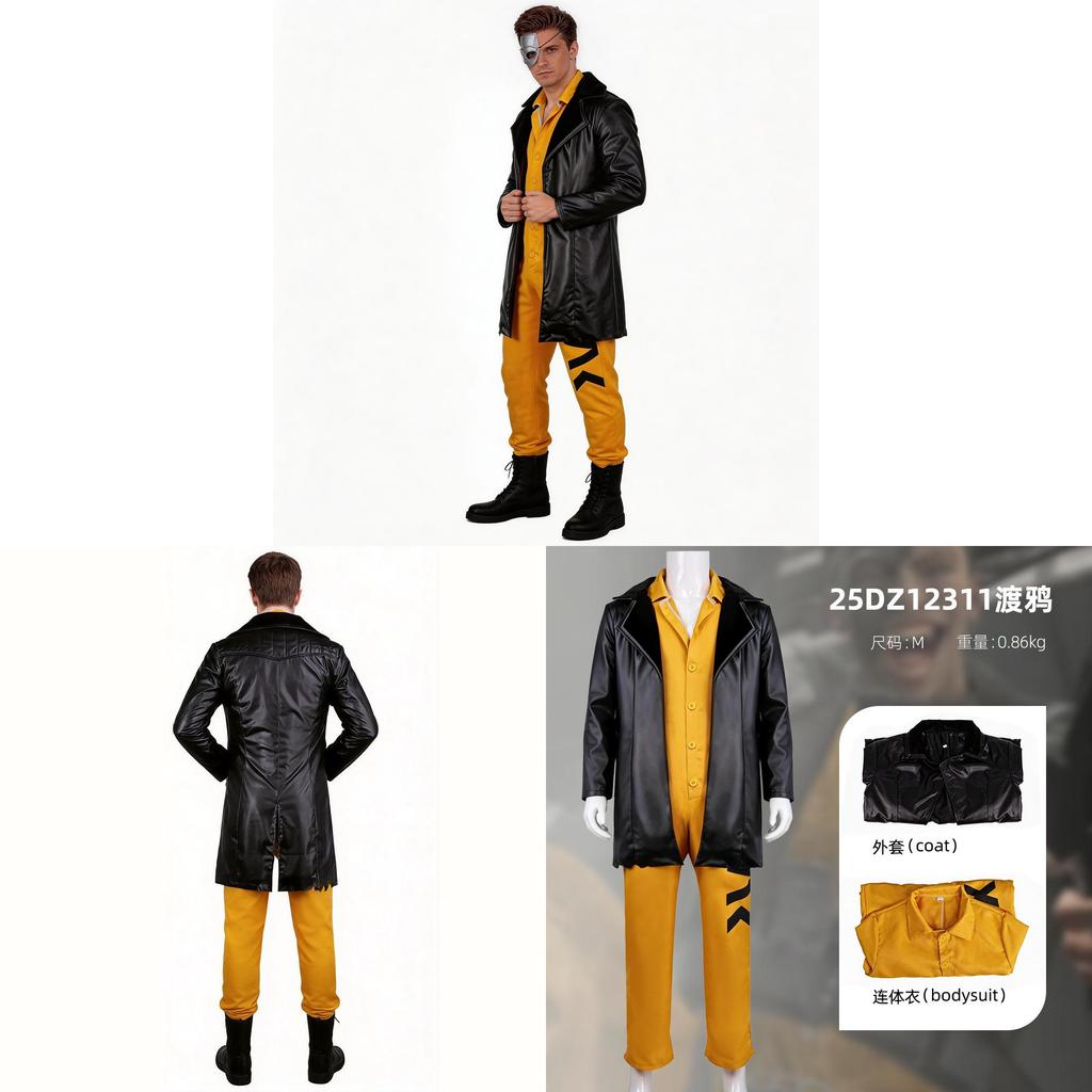 Кожаная куртка Raven Cosplay Rook из Дельты с нашивкой на рукаве для мероприятий в уличном стиле
