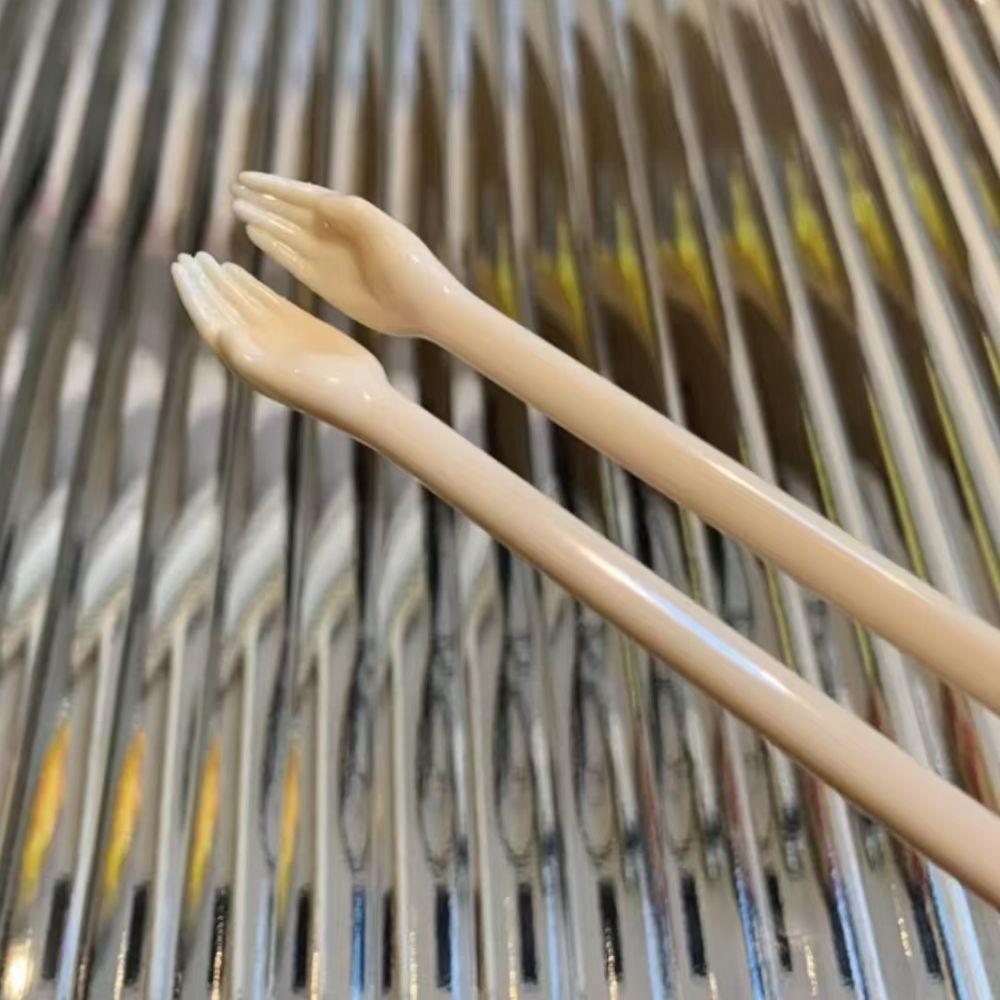 5 Pair Plastic Helping Hands Chopstick Non-slip Head Kids Training Chopsticks Dinner