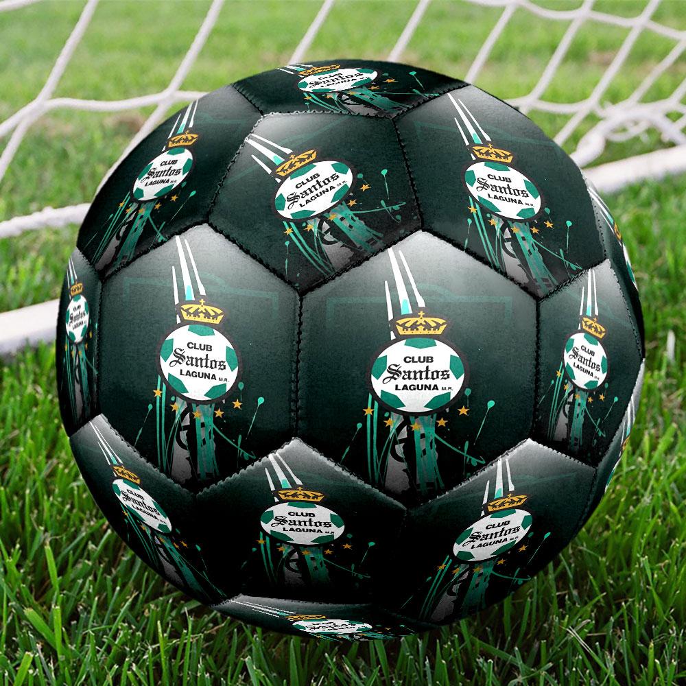 Футбольный мяч Club Santos Laguna, размер 5, стандартный match-мяч для спортивных игр и тренировок команды, идеальный подарок для фанатов футбола