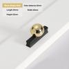 WV European Kitchen Cabinet Handles Knob 192mm Zinc Alloy Black Gold Long Door Handle Drawer Pulls Furnitur Knobs Hardware