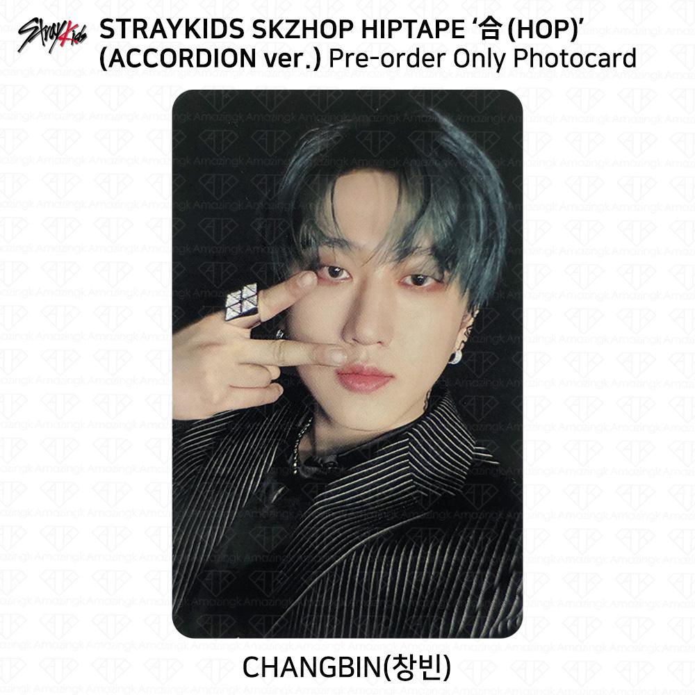 Stray Kids SKZHOP HIPTAPE HOP Аккордеон Официальная фотокарточка Unit Monochrome