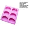 3D овальная круглая силиконовая форма для ароматических свечей, форма для изготовления мыла ручной работы, нелипкая пищевая форма с 6 сетками, форма для торта для выпечки своими руками, помадка, шоколад