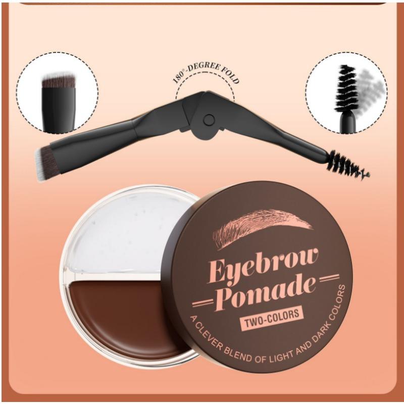 Двухцветный крем для бровей «два в одном» + клей для бровей Three-dimensional Natural Wild Eyebrow 2in1 Eyebrow Styling Cream