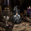 Halloween Themed Gnome Decor Gothic Resin Figurine, Dark Faceless Wizard Doll for Unique Outdoor Witchy Desk Shelf, Spooky Home Ornament, Trick