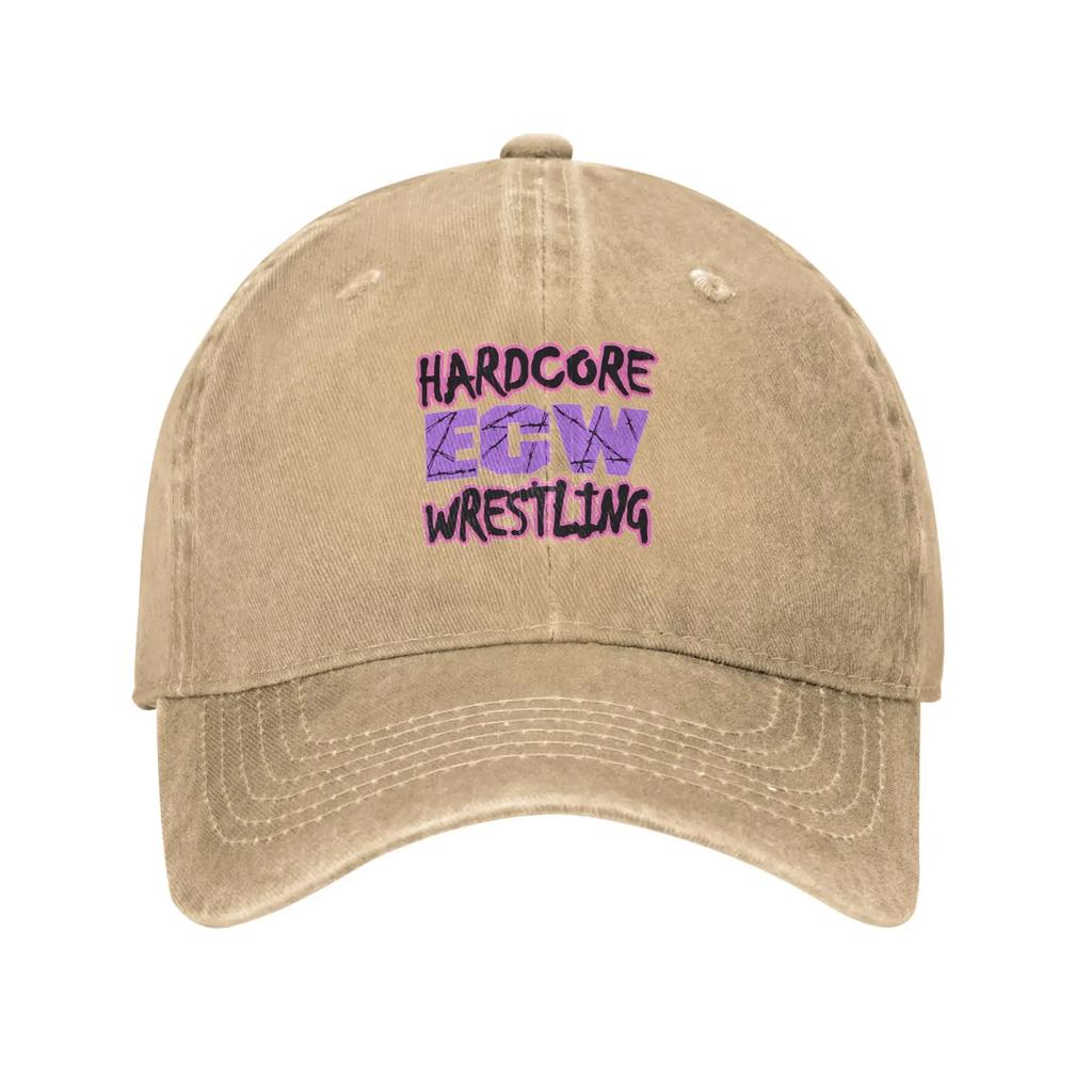 Выстиранная Бейсболка ECW Hardcore Wrestling y2k Крутая Солнцезащитная Кепка Тракер Весна Женская Мужская K-pop Рок Бейсболки