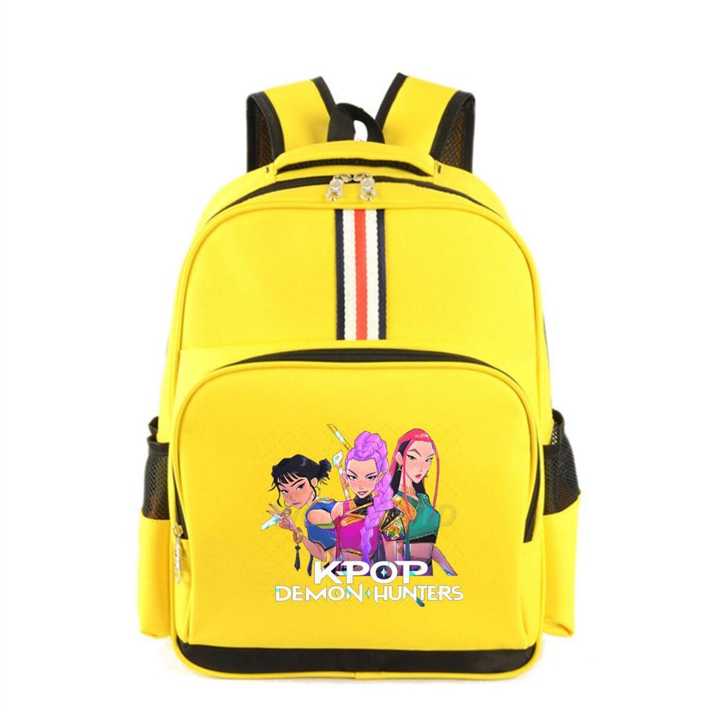 Kpop Demonunter Kids Backpack College Wind Large Capacity Student School Bag