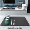 Diatom Mud Dish Drying Mat Quick Absorb Water Kitchen Tableware Drain Mats Non Slip Watertight Desktop Table Mat Insulation Pad