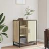 VidaXL Buffet chêne sonoma 62x35x76 cm bois d'ingénierie, armoire de rangement, meuble d'entrée, meuble d'appoint, meuble de 848995