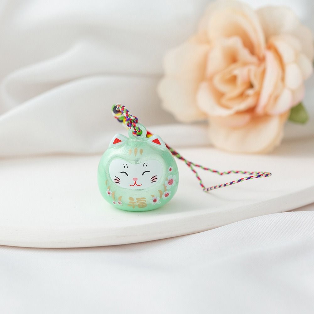 Creative Gift Cat Bells Pendant Bring Wealth Car Bag Pendant Key Chain Lucky Cat Keychain