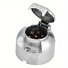 Round Adapter Towbar Trailer Plug Aluminium Zinc Zinc Alloy Towing Electrics Adapter  For Caravan
