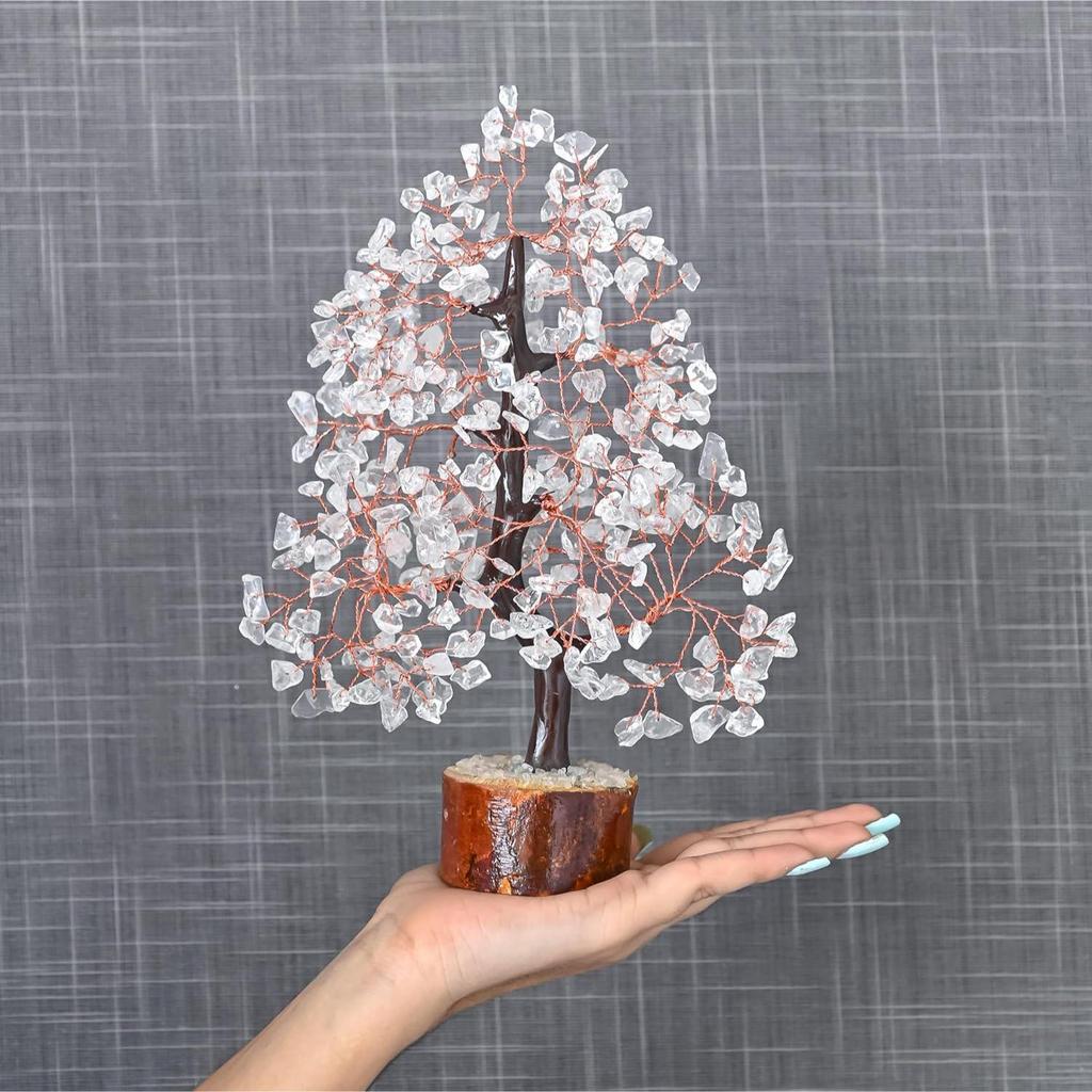 New Crystal Tree Good Luck Showpiece for Home Decor Items Crystals Gemstones Bonsai Money Tree for Good Luck, Decoration Gift Item
