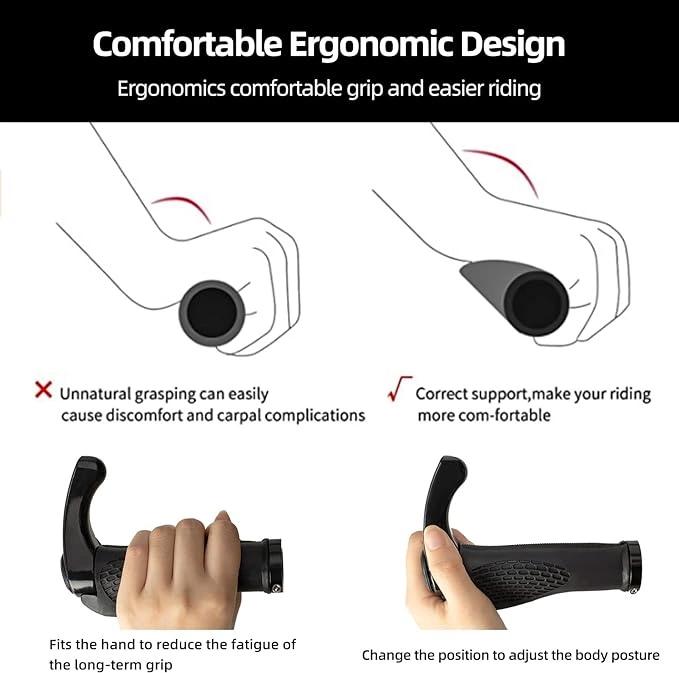 Rockbros Bt1007B Bicycle Holder Set With Horns - Black