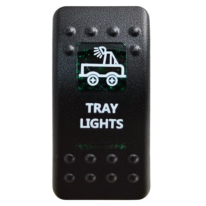 Green Led Light Bar Rocker Switch SPST 5Pins/DPDT 7Pins For Car Marine Boat IP68 NARVA Carling ARB Auto Parts Camper Replacement Switches4