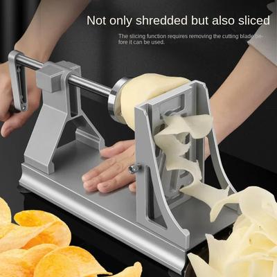 Многофункциональная вращающаяся терка для измельчения картофеля, терка с тысячей проволок, терка для нарезки репы полосками, ручная ломтерезка, коммерческая терка
