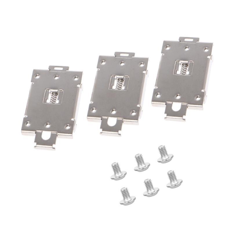 3 Pcs Single Phase SSR 35mm DIN Fixed Clip Clamp for w./