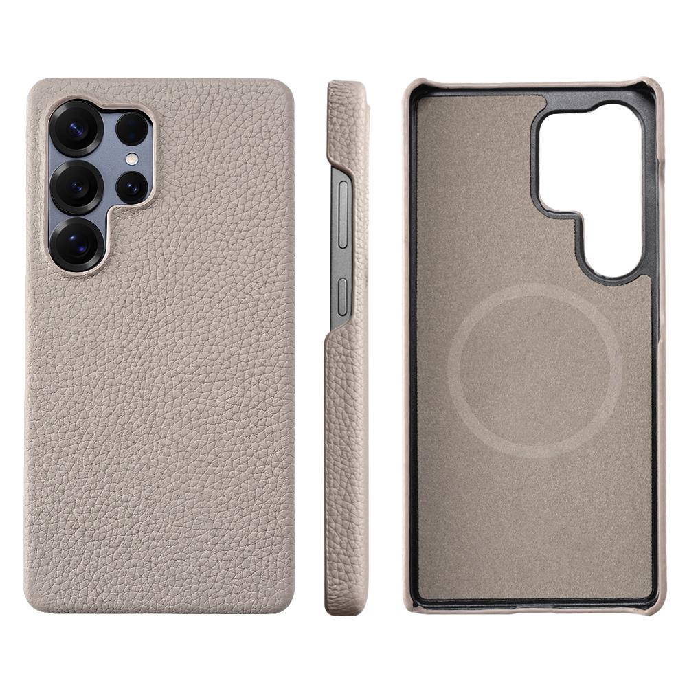 Чехол MagSafe для Samsung Galaxy S26 S24 S25 Ultra Plus из натуральной коровьей кожи Магнитный Защитный Люксовая задняя крышка для телефона