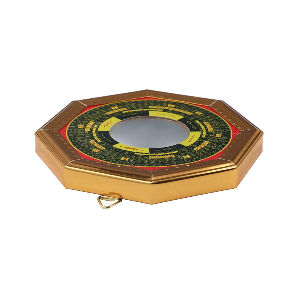 Зеркало Багуа Фэн-шуй с металлической рамой 13см 17.5см 20.5см Зеркало Восьми Триграмм Фэншуй Талисман для дома