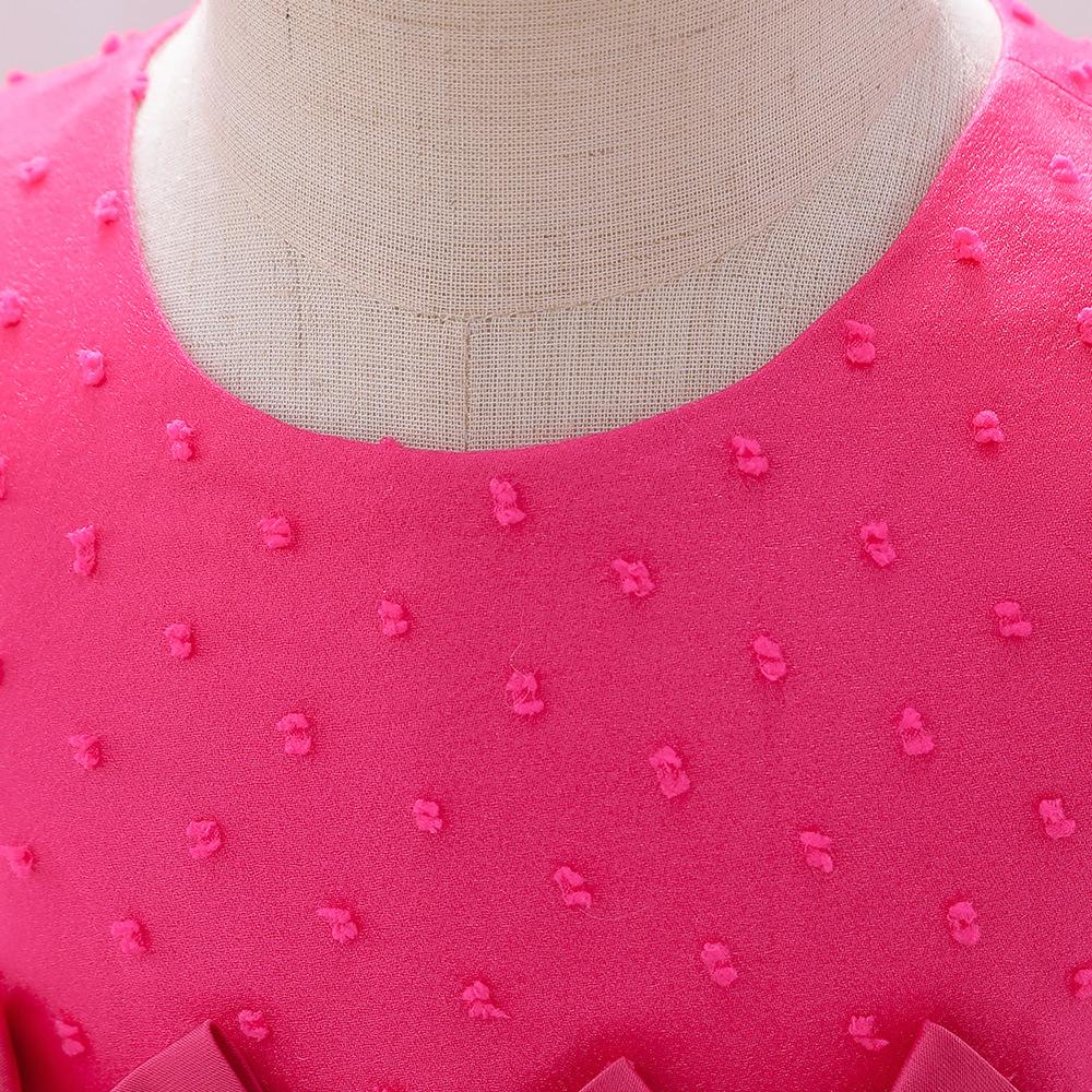 Новогоднее платье, платье для маленьких девочек, одежда для крещения с большим бантом для детей, платье-пачка для первого года рождения, свадьбы, платье-пачка на крестины