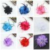 Brooch Fascinator Wrist Flower Bridal Hairpin Headdress Feathers Hair Clip Wedding Hair Accessories