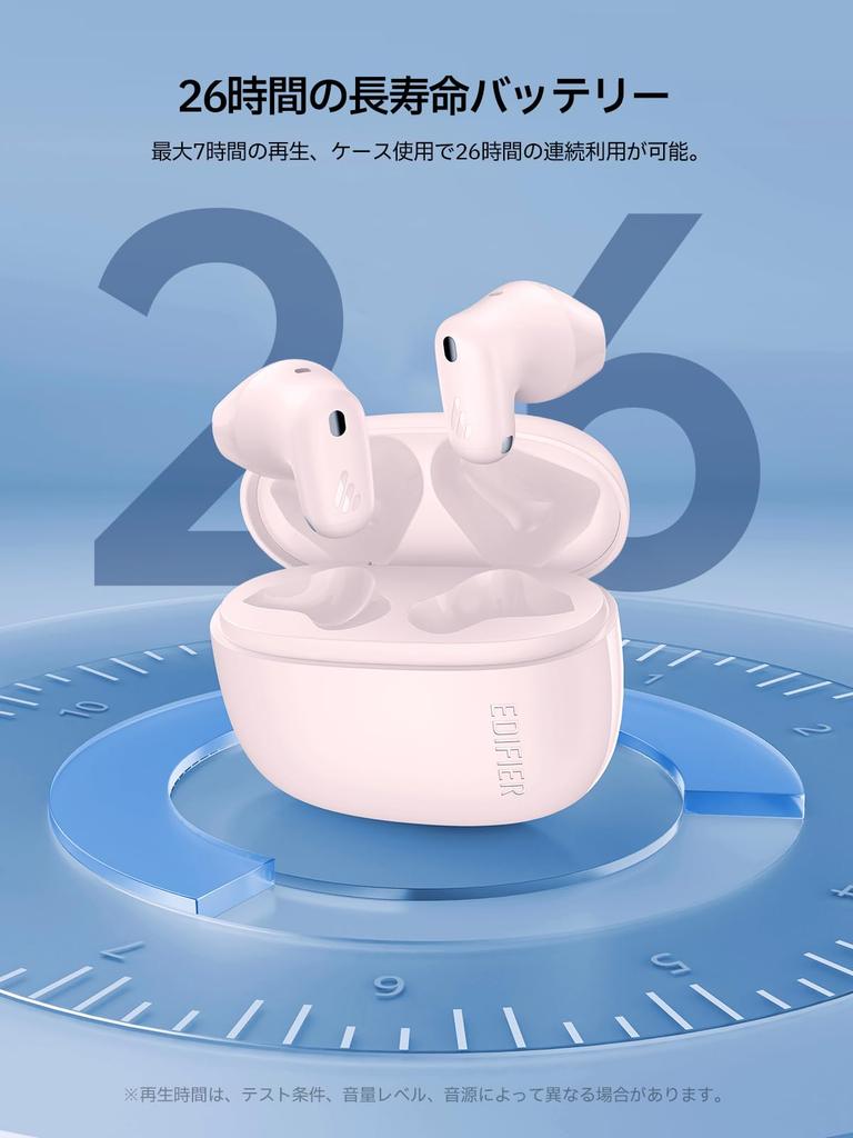 Edifier X1 Lite Беспроводные Только Нулевой Шум при Звонке 26 Часов Свободно Творите Низкая Задержка Игра IP54 Черные Наушники, 4г, Давление, Оснащенные ИИ Шумоподавление,