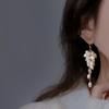 Новое поступление Элегантные серьги-подвески с дизайном в виде винограда 100% натуральный пресноводный жемчуг Позолота 14K для женщин Подарки