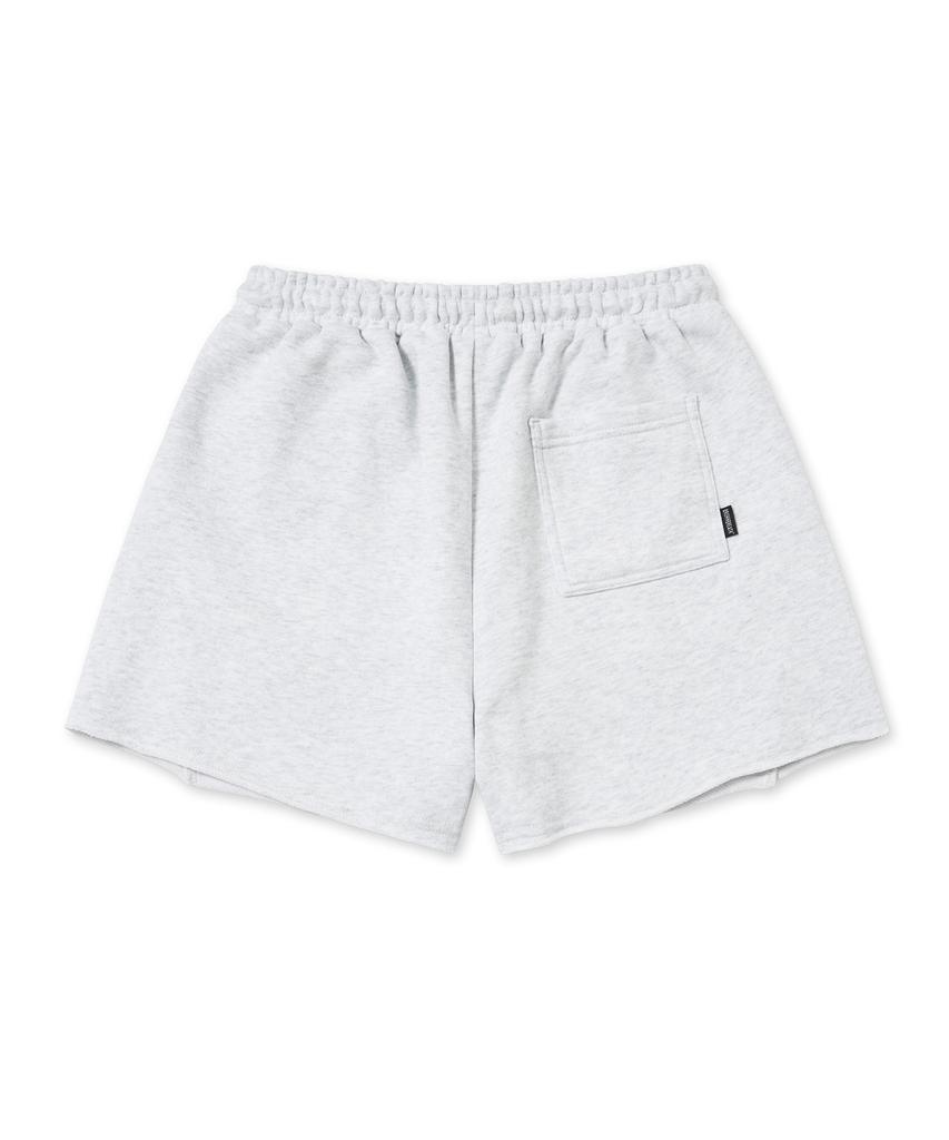 BROWNBREATH W Tag Sweat Shorts - Ash