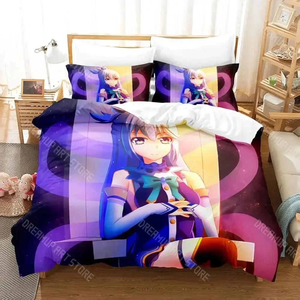 3D Печать KonoSuba Комплект постельного белья Мальчики Девочки Размер Twin Queen Пододеяльник Наволочка Постель Дети Взрослые Мода Домашний текстиль