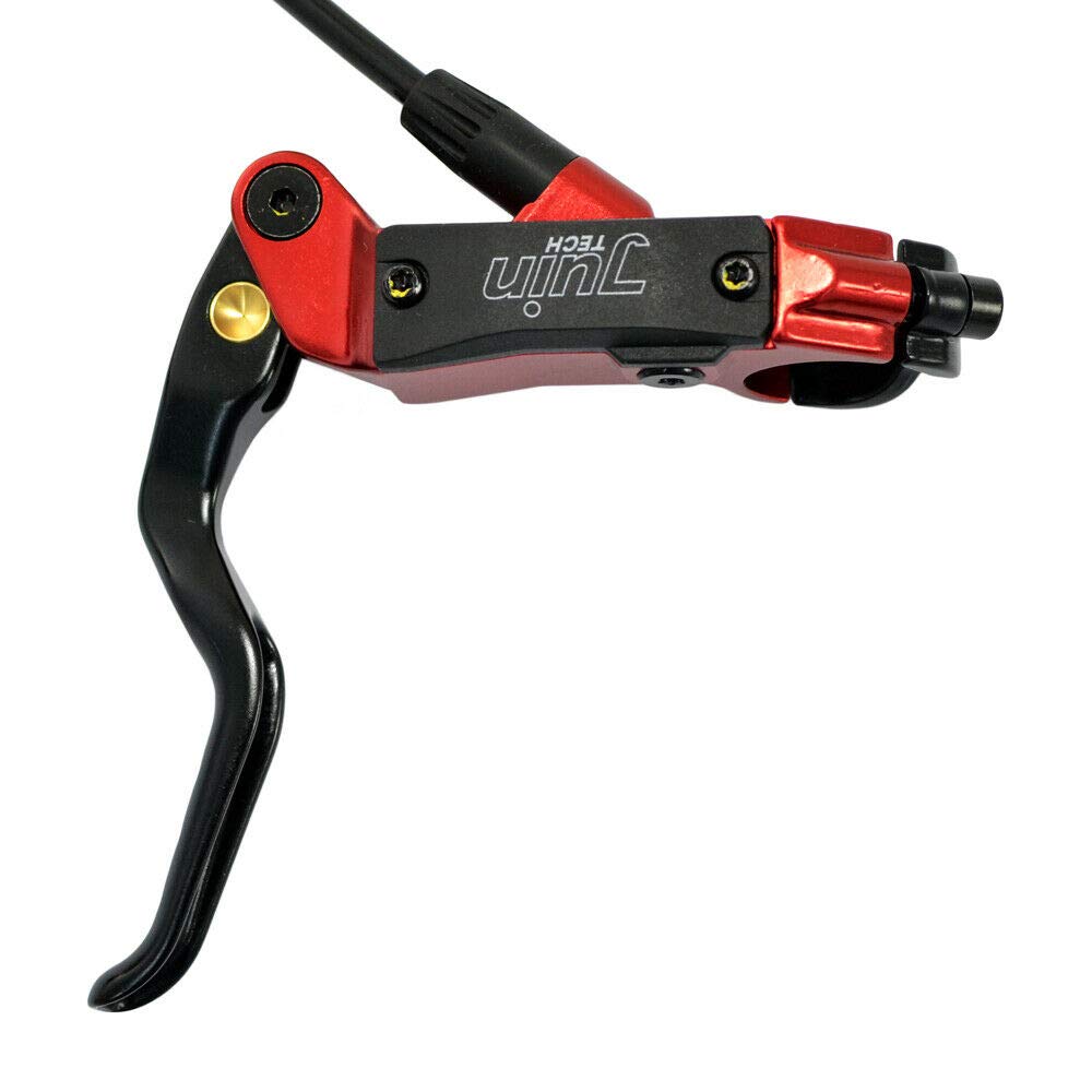 JUIN TECH DB1 MTB гидравлический дисковый тормоз JT2264 E-bike двухпоршневой комплект(Ф+Р) с ротором 160 мм, красный,