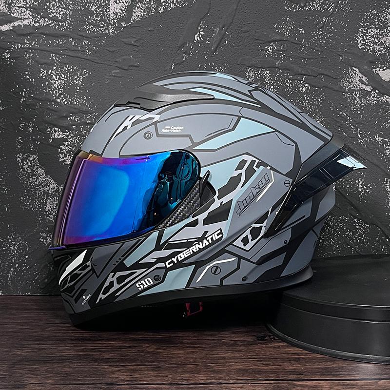 JIEKAI Мотошлем Мужской Полнолицевой Casco Moto С Двойным Визором Гоночный Шлем для Мотокросса Мотоциклетный Capacete Moto Шлемы